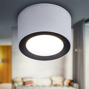Светильник настенно-потолочный спот ЭРА OL28 WH/BK GX53, черно-белый, IP44 Светильник настенно-потолочный спот ЭРА OL28 WH/BK GX53, черно-белый, IP44