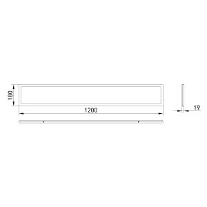 Светильник светодиодный ЭРА SPO-7-40-4K-M (4) 40Вт 4000К 3200Лм 1200x180x19 матовый Светильник светодиодный ЭРА SPO-7-40-4K-M (4) 40Вт 4000К 3200Лм 1200x180x19 матовый
