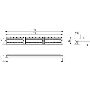 Светильник светодиодный ЭРА SPP-405-0-50K-150 150Вт 5000K IP65 120°х60°