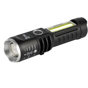 Светодиодный фонарь ЭРА UA-403 универсальный аккумуляторный 5 Вт LED + 3 Вт COB оптический Zoom 4 режима USB type C Светодиодный фонарь ЭРА UA-403 универсальный аккумуляторный 5 Вт LED + 3 Вт COB оптический Zoom 4 режима USB type C