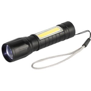 Светодиодный фонарь Трофи UA-101 аккумуляторный 3Вт LED + 3Вт COB оптический Zoom 3 режима