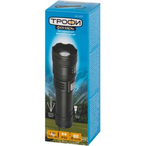 Светодиодный фонарь Трофи UA-103 аккумуляторный 7 Вт оптический Zoom 3 режима powerbank Светодиодный фонарь Трофи UA-103 аккумуляторный 7 Вт оптический Zoom 3 режима powerbank