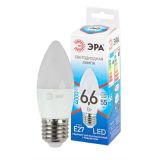 Лампа светодиодная ЭРА LED B35-9W-840-E27 QX (диод, свеча, 6,6 Вт, нейтральный свет, E27)