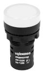 Арматура светосигнальная AD22DS(LED)  110В AC/DC d22  белая      Texenergo