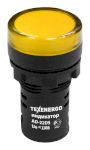 Арматура светосигнальная AD22DS(LED) 110В AC/DC d22  желтая    Texenergo