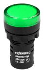 Арматура светосигнальная AD22DS(LED)   36В AC/DC d22  зеленая Texenergo