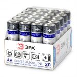 Батарейки ЭРА LR6-20 bulk SUPER Alkaline (20/480/69120)