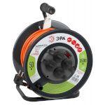 ЭРА Удлинитель силовой RMx-4es-3x1.5-50m-IP44 на м. катушке c/з 4 гн 50м ПВС 3х1.5 (1/24)