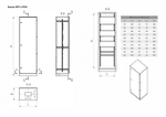 Корпус ВРУ-1 2000х800х450  IP54  RAL 7035 цельнометаллический