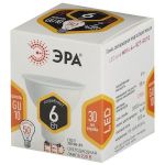 Лампочка светодиодная ЭРА STD LED MR16-6W-827-GU10 GU10 6Вт софит теплый белый свет