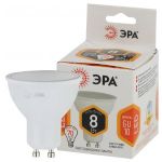 Лампочка светодиодная ЭРА STD LED MR16-8W-827-GU10 GU10 8Вт софит теплый белый свет
