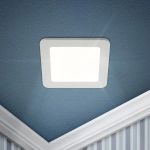 LED 2-18-6K Светильник ЭРА светодиодный квадратный LED 18W 220V 6500K (20/280)