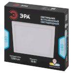 LED 6-18-4K Светильник ЭРА светодиодный квадратный NEW 18W 4000K d170 (20/600)