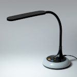 Настольный светильник ЭРА NLED-481-10W-BK светодиодный с RGB ночником черный