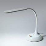 Настольный светильник ЭРА NLED-481-10W-W светодиодный с RGB ночником белый