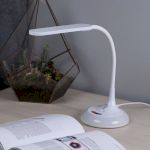 Настольный светильник ЭРА NLED-481-10W-W светодиодный с RGB ночником белый