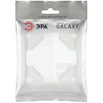 Рамка для розеток и выключателей ЭРА Galaxy 15-5001-08 на 1 пост белый матовый