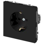 Розетка ЭРА Galaxy 15-2101-05 c заземлением 2P+E Schuko 16А-250В IP20 антрацит