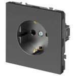 Розетка ЭРА Galaxy 15-2101-06 c заземлением 2P+E Schuko 16А-250В IP20 графит