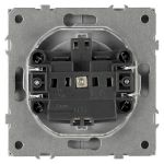 Розетка ЭРА Galaxy 15-2101-06 c заземлением 2P+E Schuko 16А-250В IP20 графит