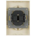 Розетка ЭРА Galaxy 15-2104-04 с заземлением двойная 2X2P+E Schuko 16А-250В IP20 шампань