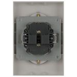 Розетка ЭРА Galaxy 15-2104-07 с заземлением двойная 2X2P+E Schuko 16А-250В IP20 титан