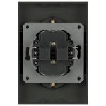 Розетка ЭРА Galaxy 15-2105-05 с заземлением двойная 2X2P+E Schuko со шторками IP20 16А-250В антрацит