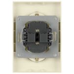 Розетка ЭРА Galaxy 15-2107-02 без заземления двойная 2X2P 16А-250В IP20 слоновая кость