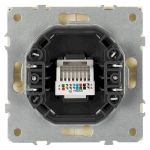 Розетка ЭРА Galaxy 15-3107-04 информационная RJ45 IP20 шампань