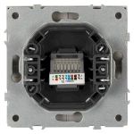 Розетка ЭРА Galaxy 15-3107-07 информационная RJ45 IP20 титан