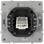 Розетка ЭРА Galaxy 15-3107-08 информационная RJ45 IP20 белый матовый