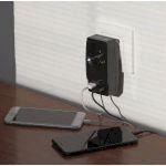 SP-1e-USB-B  ЭРА Адаптер "Polynom" 1гн 220V + 2xUSB 2100mA, c заземл, (черный) (10/60/1440)