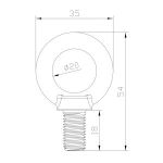 SPP-402-0-50K-100 ЭРА Cветильник cветодиодный подвесной IP65 100Вт 10000Лм 5000К Кп