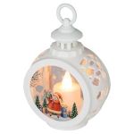 Светильник ЭРА ENID-TW новогодний декоративный Свеча настольный динамичный свет 12 см
