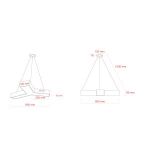 Светильник LED ЭРА Geometria SPO-141-W-40K-028 Igrek 28Вт 4000K 1750Лм IP40 600*80 белый подвесной драйвер внутри