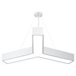 Светильник LED ЭРА Geometria SPO-142-W-40K-044 Igrek 44Вт 4000K 3000Лм IP40 800*80 белый подвесной драйвер внутри