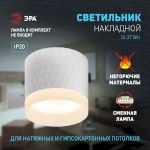 Светильник настенно-потолочный спот ЭРА OL37 WH под GX53 IP20 белый