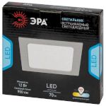 Светильник светодиодный встраиваемый ЭРА LED 18-12-4K квадратный 12Вт 4000К