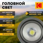 Светодиодный фонарь Kodak MA-5001 ручной аккумуляторный 5W