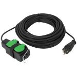 Удлинитель силовой ЭРА GREEN LINE UDL-KG-3x2,5m-20m-IP44 с крышками с заземлением 4 розетки 20м КГ 3x2.5мм2 IP44