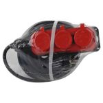 Удлинитель силовой ЭРА UK-3e-3x1,5-10m-IP44(KG) с заземлением 3 розетки каучук 10м КГ 3х1,5мм2 IP44