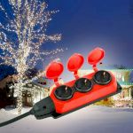 Удлинитель силовой ЭРА UK-3e-3x1,5-10m-IP44(KG) с заземлением 3 розетки каучук 10м КГ 3х1,5мм2 IP44