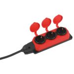 Удлинитель силовой ЭРА UK-3e-3x1,5-20m-IP44(KG) с заземлением 3 розетки каучук 20м КГ 3х1,5мм2 IP44