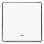 Выключатель ЭРА Эксперт 11-1502-01 с подсветкой IP55, 10АХ-250В, ОУ, белый
