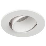 Встраиваемый светильник декоративный ЭРА KL90 WH MR16/GU5.3 белый, пластиковый