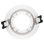 Встраиваемый светильник декоративный ЭРА KL90 WH MR16/GU5.3 белый, пластиковый