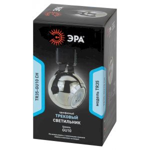 Трековый светильник однофазный ЭРА TR35-GU10 CH под лампу MR16 хром