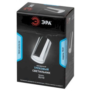 Трековый светильник однофазный ЭРА TR39-GU10 СН под лампу MR16 хром
