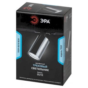 Трековый светильник однофазный ЭРА TR39-GU10 ВСН под лампу MR16 черный хром