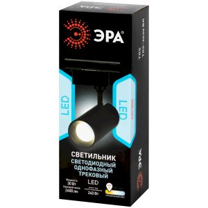 Трековый светильник однофазный ЭРА TR5-3030 BK светодиодный 30 Вт 3000К черный